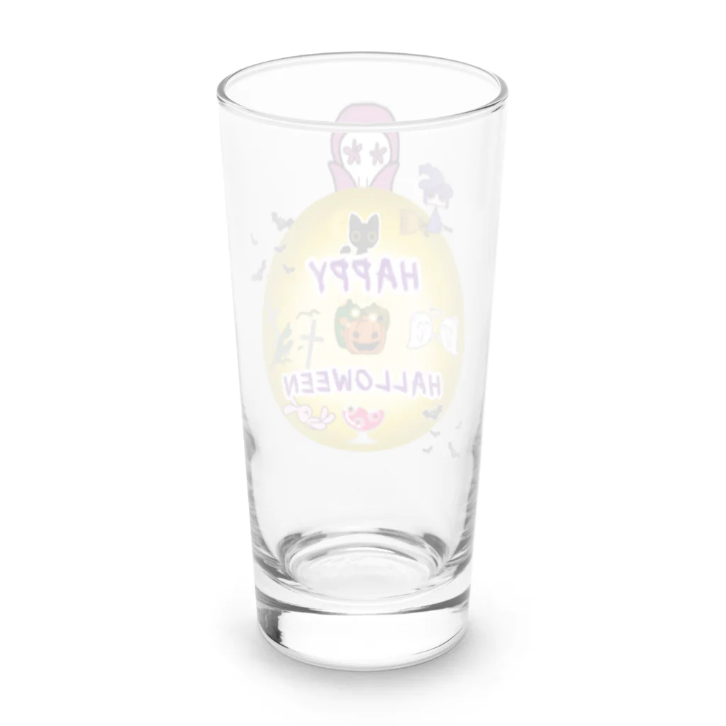 A33のハロウィン　魔女のwitchanとなかまたち Long Sized Water Glass :back