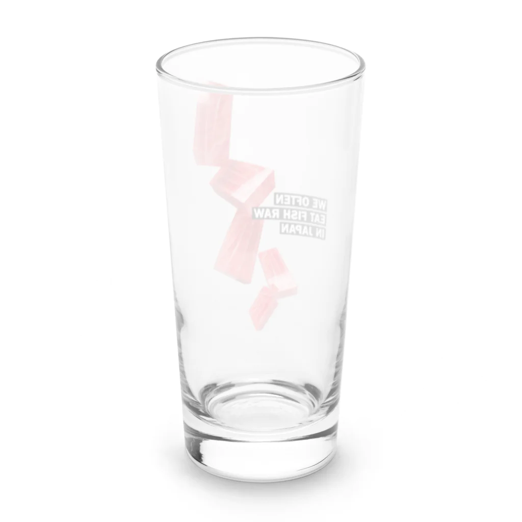 LONESOME TYPE ススの日本ではしばしば魚を生で食べる（まぐろ） Long Sized Water Glass :back