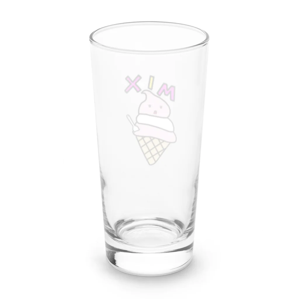 ひよこのおみせのやわらかそふとママ（MIX) Long Sized Water Glass :back