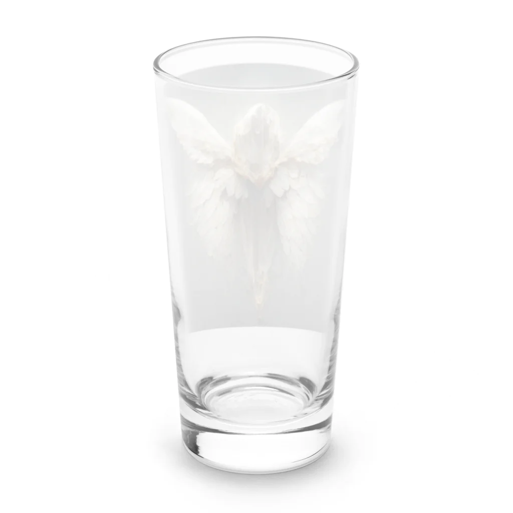 00100001101の四つの羽の天使 Long Sized Water Glass :back