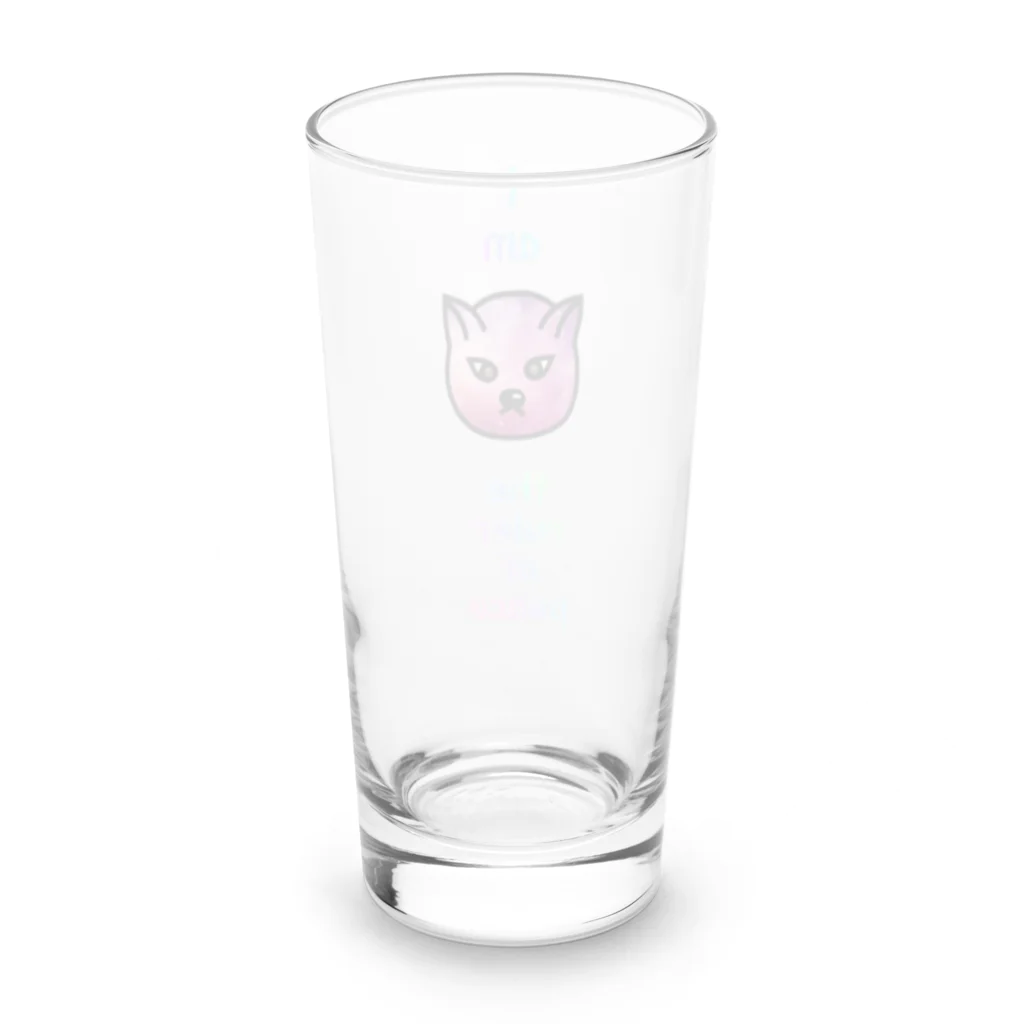 ri_animaldesignのi am the ruler of peace Long Sized Water Glass :back