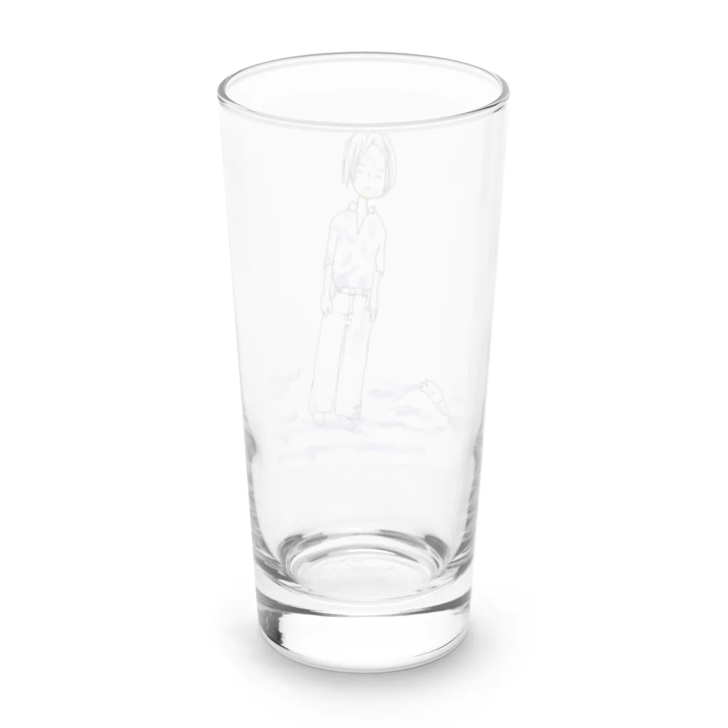 くぉ🌒🌒20ﾏｿﾗﾃﾞｫｯｼｭの炭酸ロケット Long Sized Water Glass :back