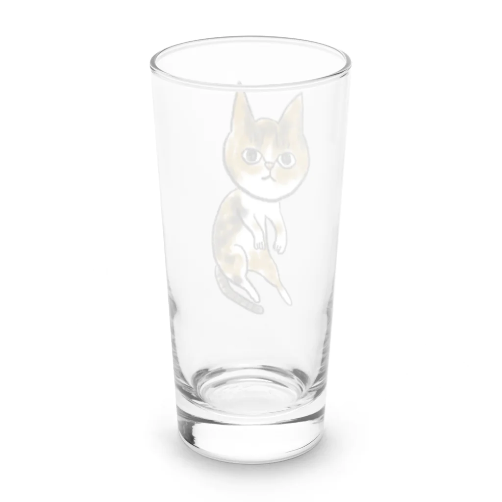 ニャンコ一族のかわいいさち Long Sized Water Glass :back