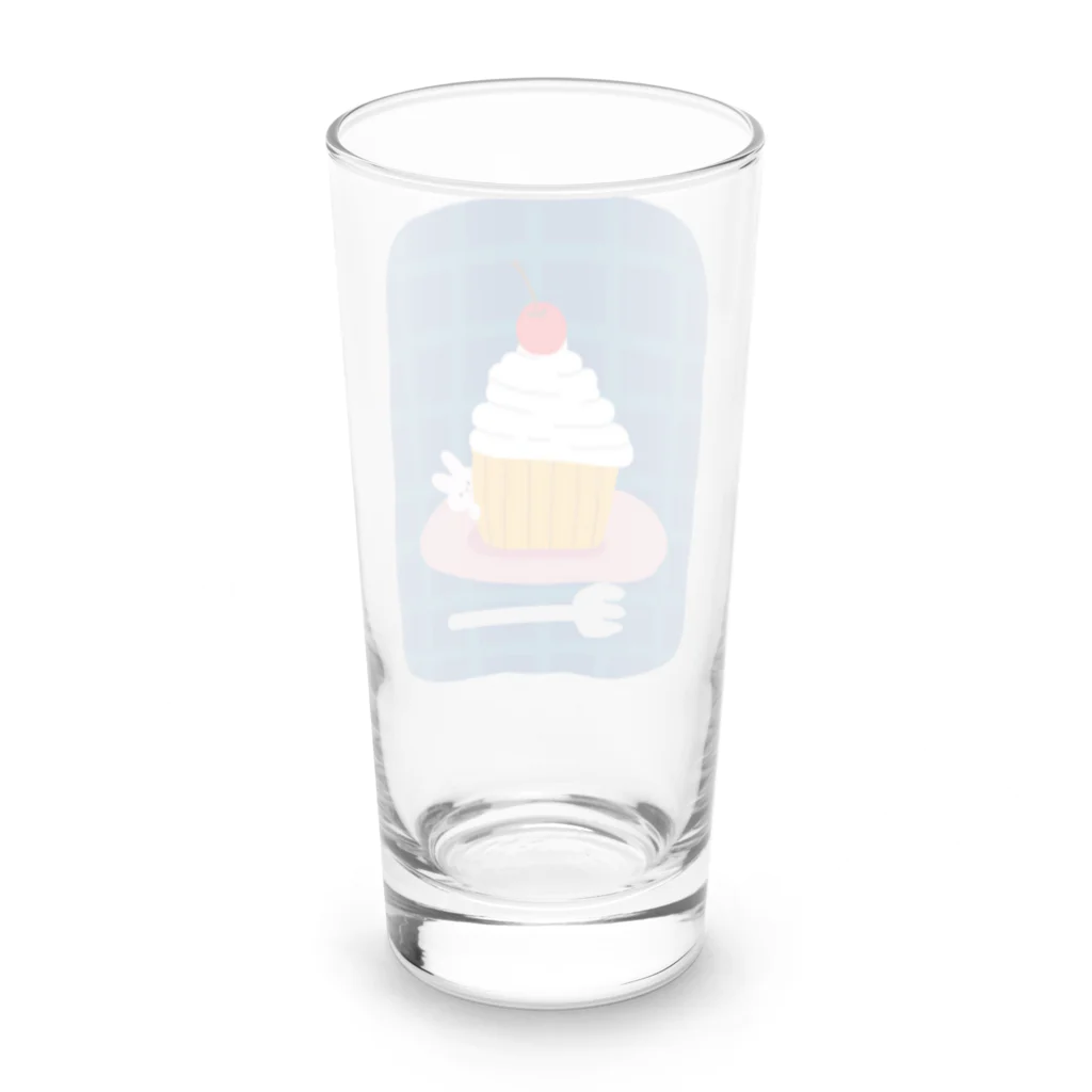 satoharuのカップケーキでかくれんぼ Long Sized Water Glass :back