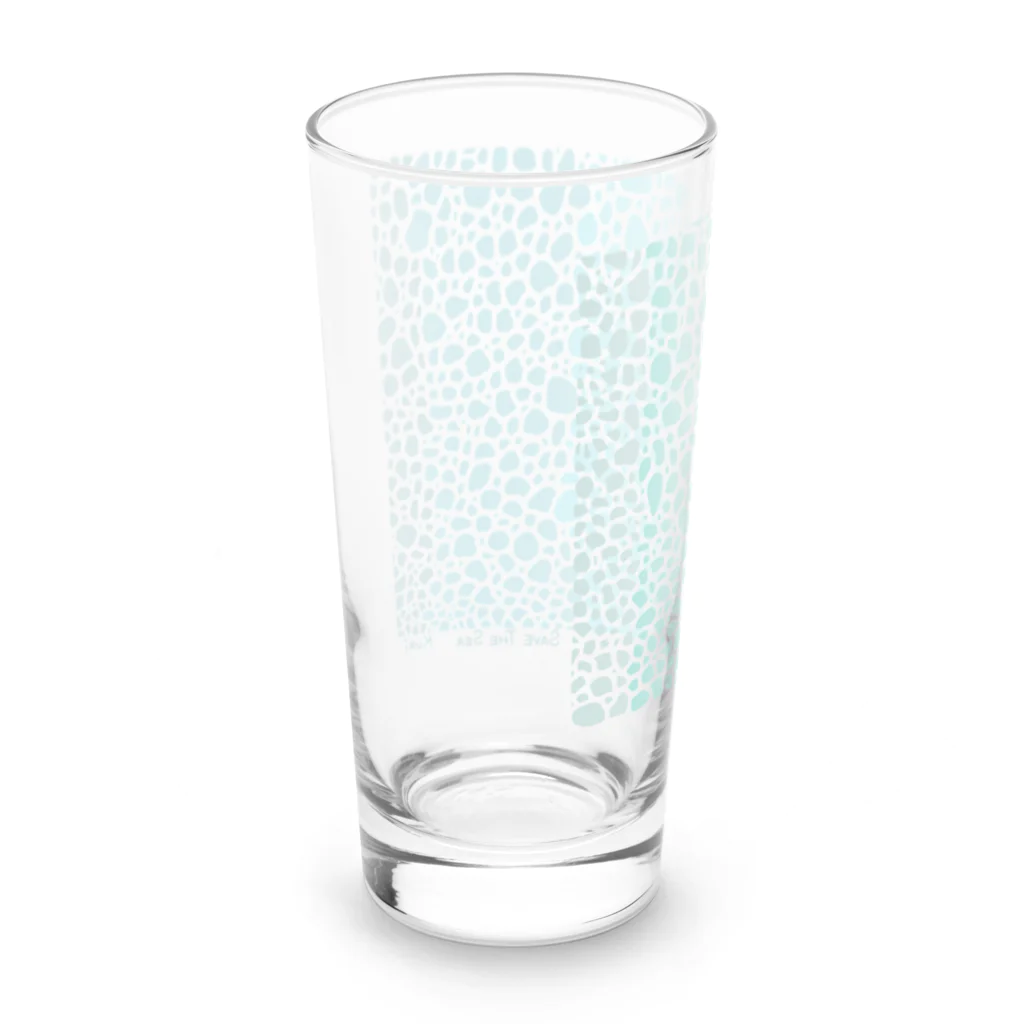 栗坊屋のSave The Sea Long Sized Water Glass :back