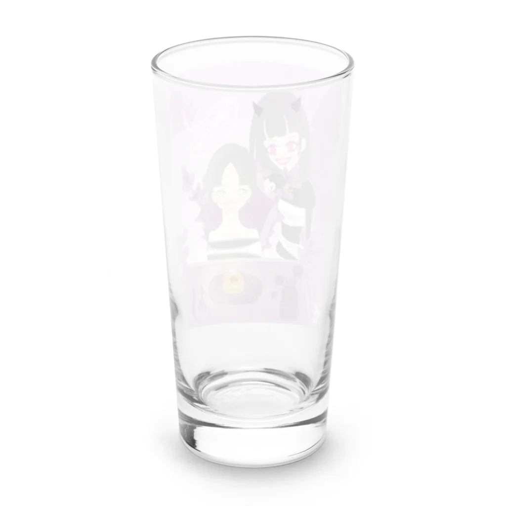 ラッキーチャームのハロウィンファッション Long Sized Water Glass :back