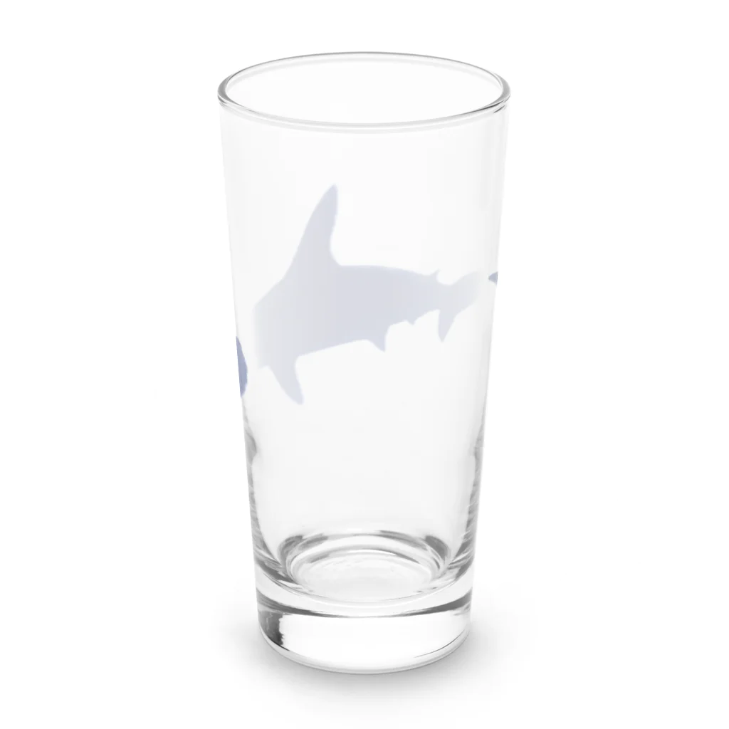 _imcygneのサメの散歩 Long Sized Water Glass :back