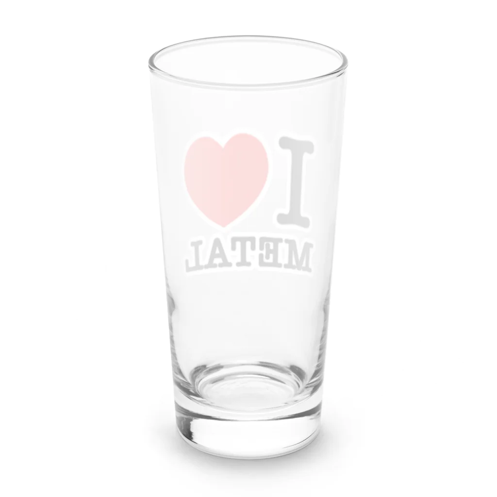 HachijuhachiのI LOVE METAL Long Sized Water Glass :back