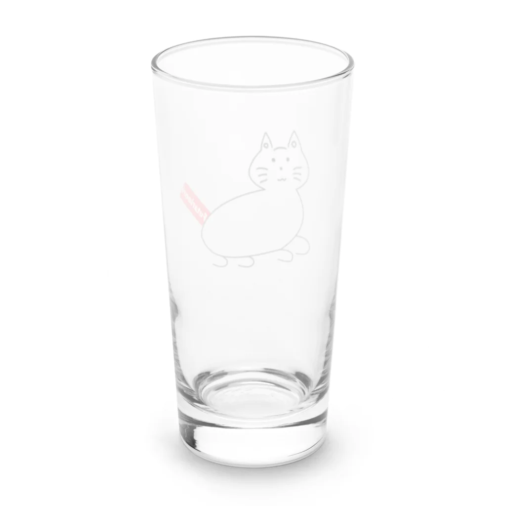 洞田貫りょう🐾化け狸系Vtuberの2人ノリたぬねこ Long Sized Water Glass :back