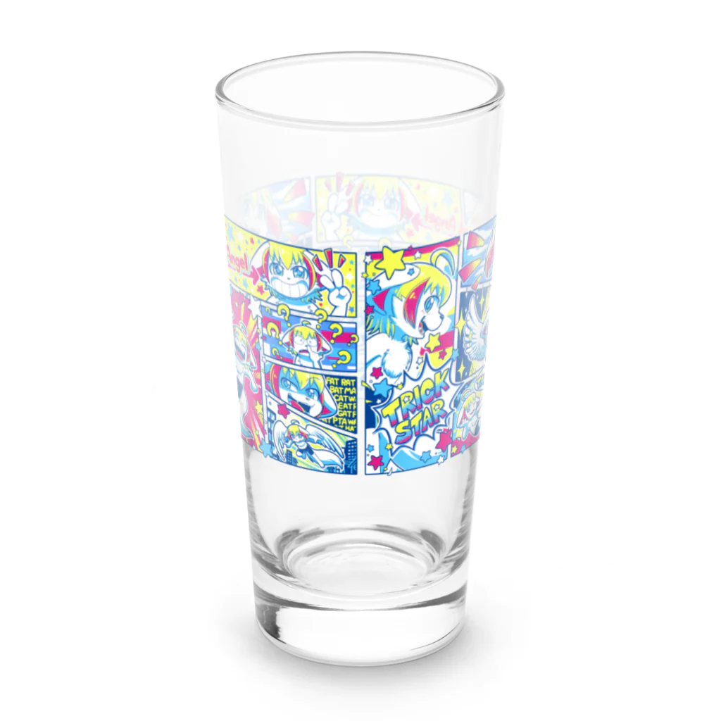 はせべーのトリックスター☆コミック風デザイン Long Sized Water Glass :back