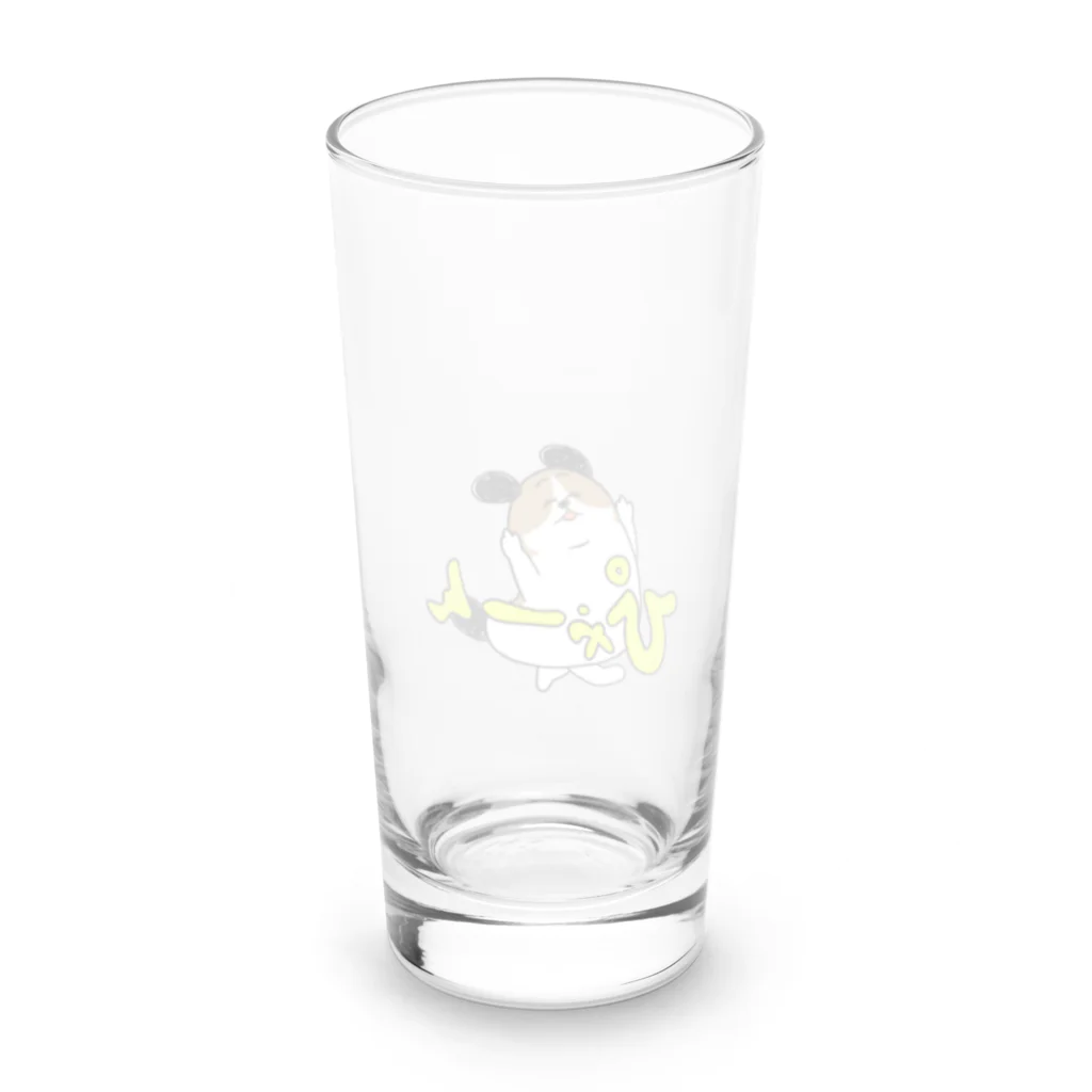 マツバラのもじゃまるぴゃーん Long Sized Water Glass :back