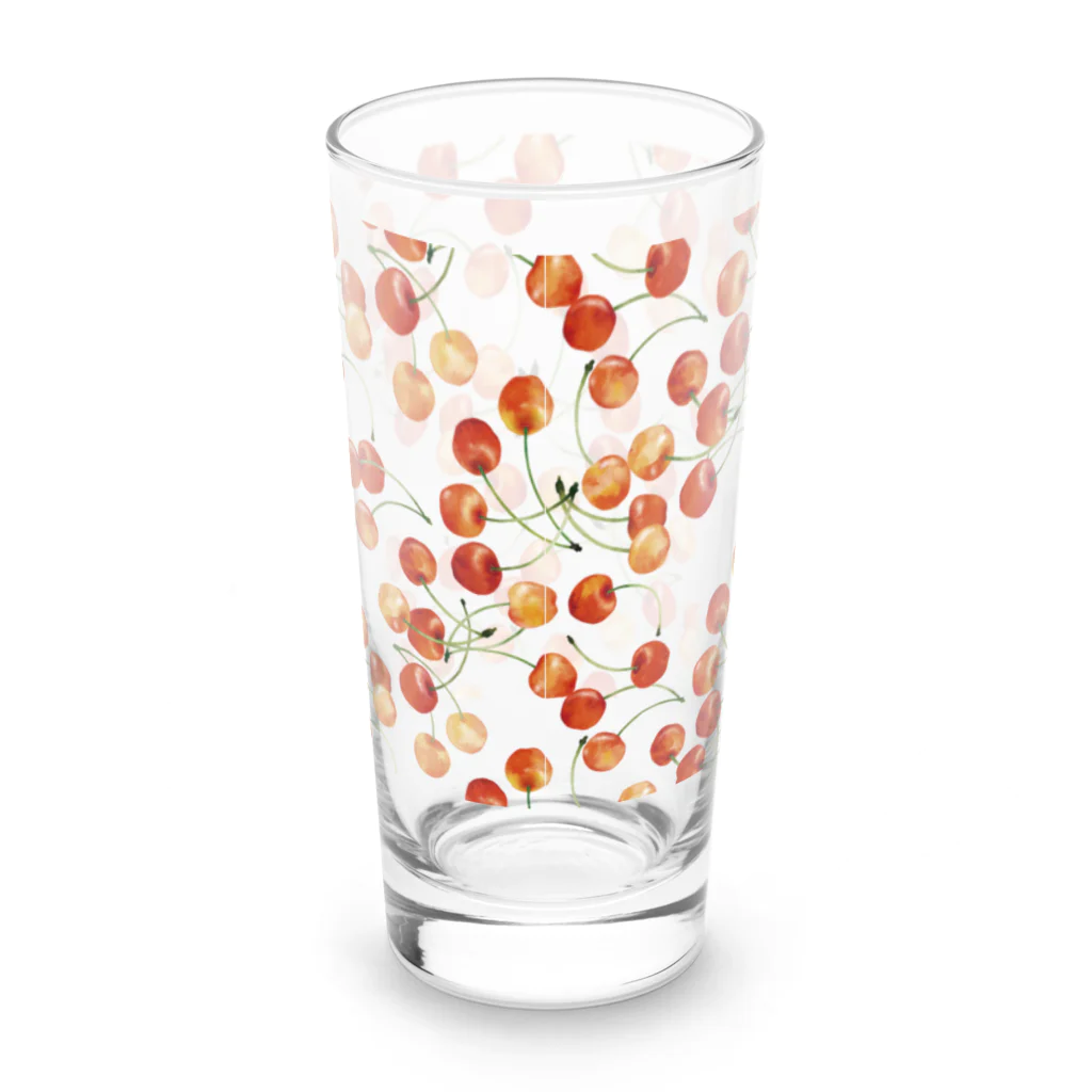 Miho MATSUNO online storeのlovely cherries（clear type） ロンググラス反対面