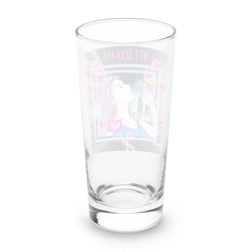 KOKI【CUTE POOPS NFTs】2コレ展開&NFT居酒屋オーナーのNFT IZAKAYA Goods Long Sized Water Glass :back