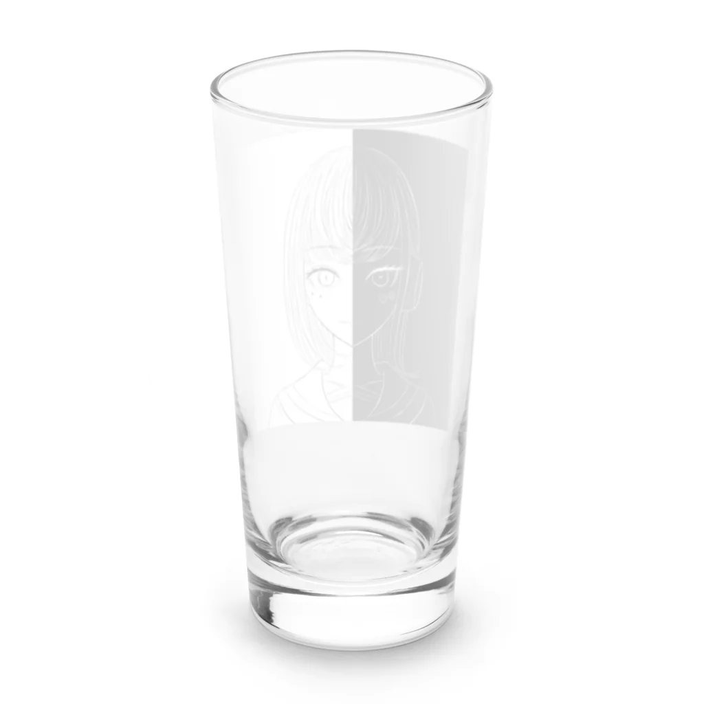 #ひなたぼっこ@お仕事募集中のアイ子とAI子 Long Sized Water Glass :back