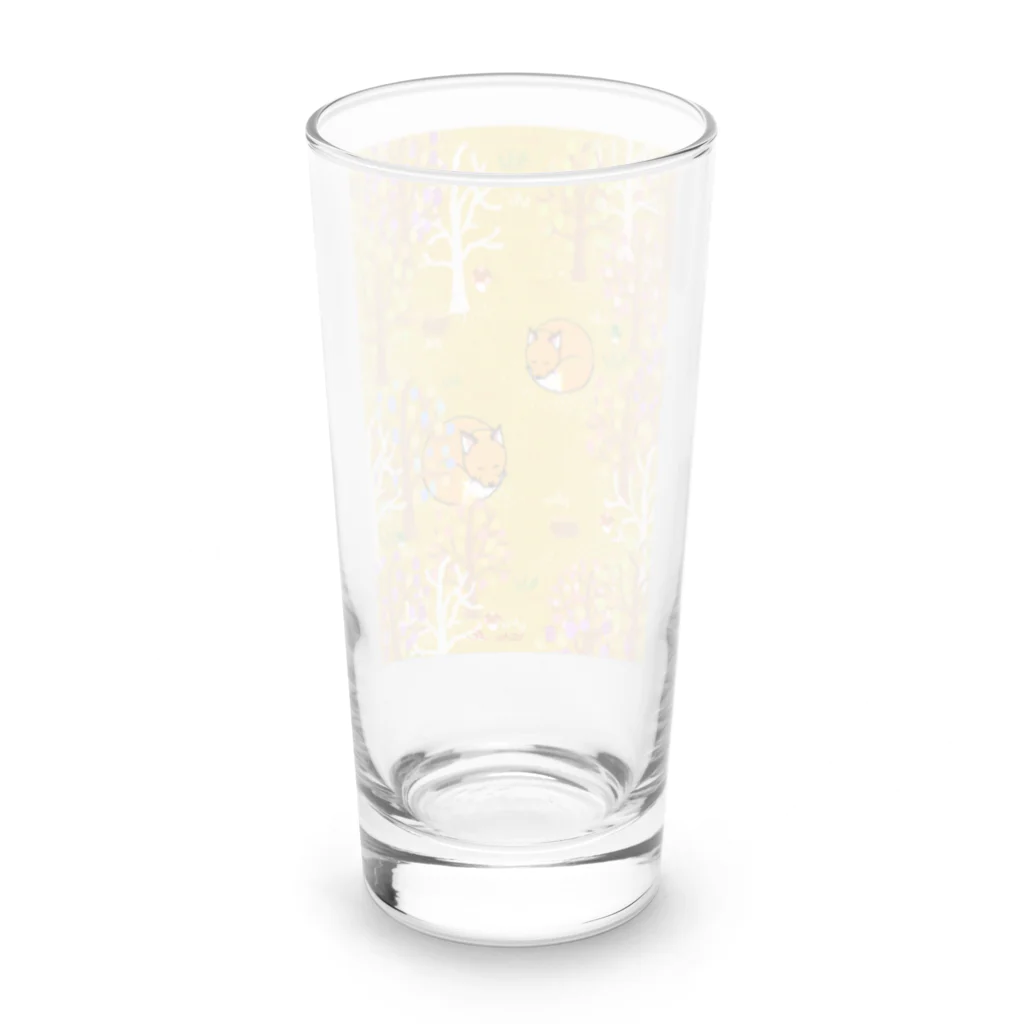 前田悠花｜イラストレーターの★きつねの森★ Long Sized Water Glass :back