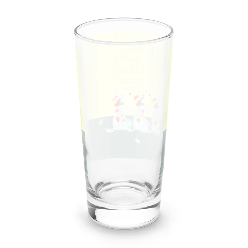 Shiro🍎のシャワーわんちゃん Long Sized Water Glass :back