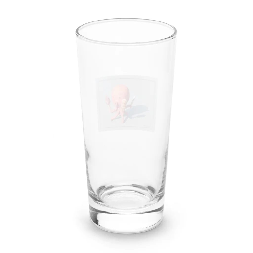 kitomameshaのタコさん Long Sized Water Glass :back