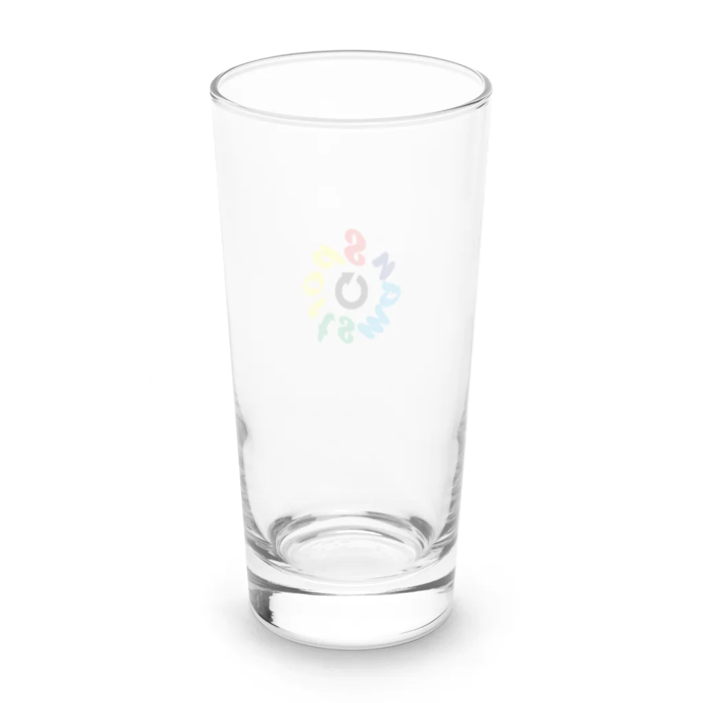 んまつーポスのんまつーポス 逆さlogo Long Sized Water Glass :back