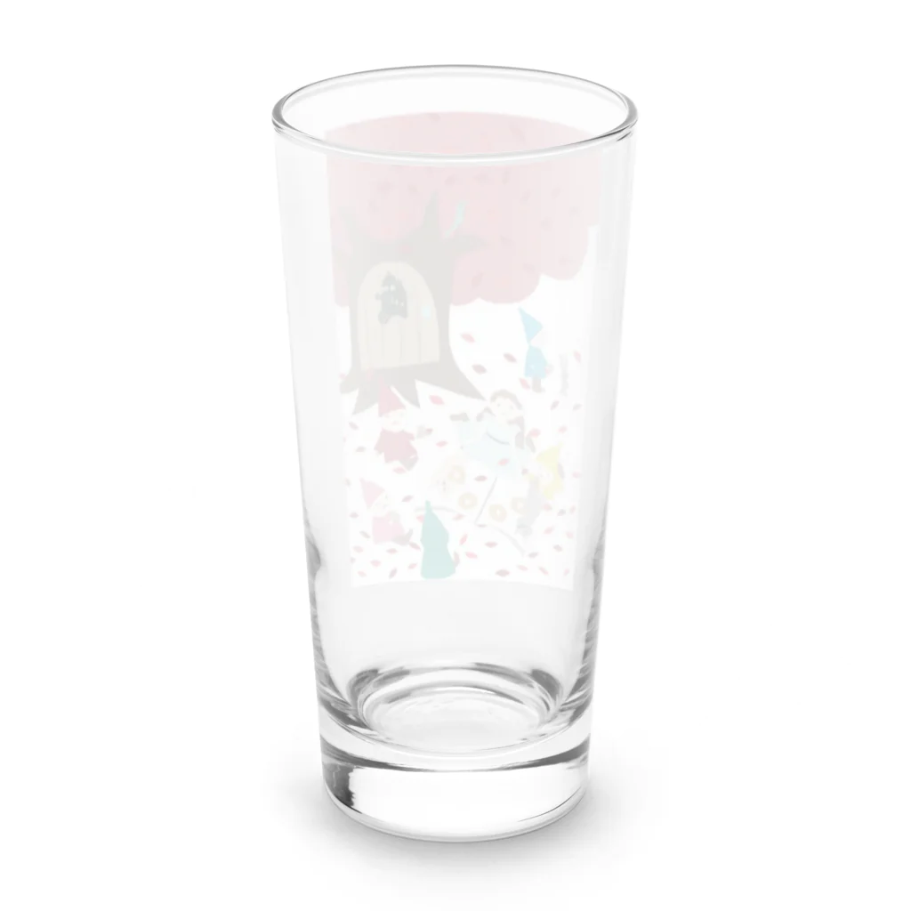 tsukikuroのバウムクーヘン工房CAZAN　おおきなあかい木のしたで Long Sized Water Glass :back