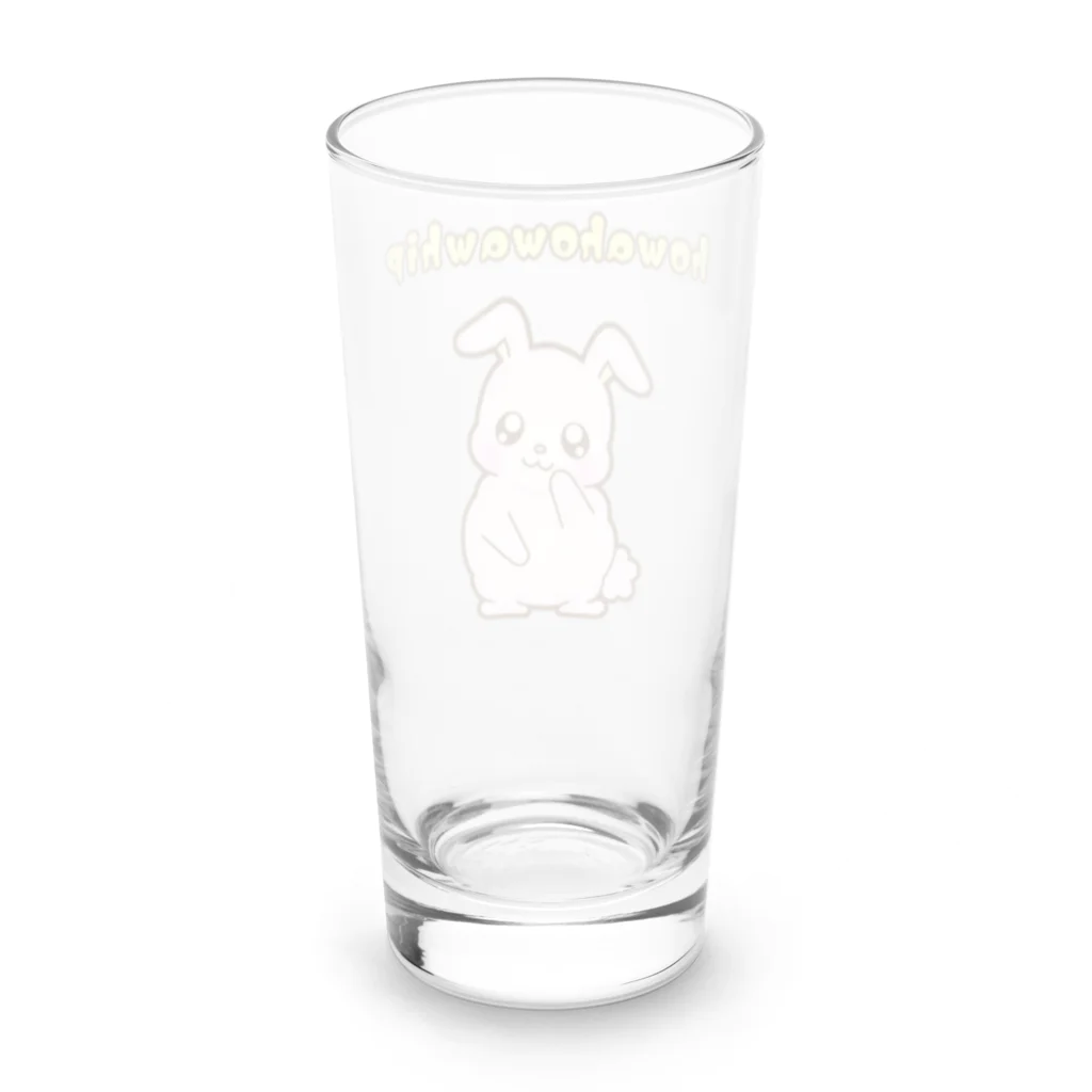 ほわほわしょっぷのほわほわホイップ　？ Long Sized Water Glass :back