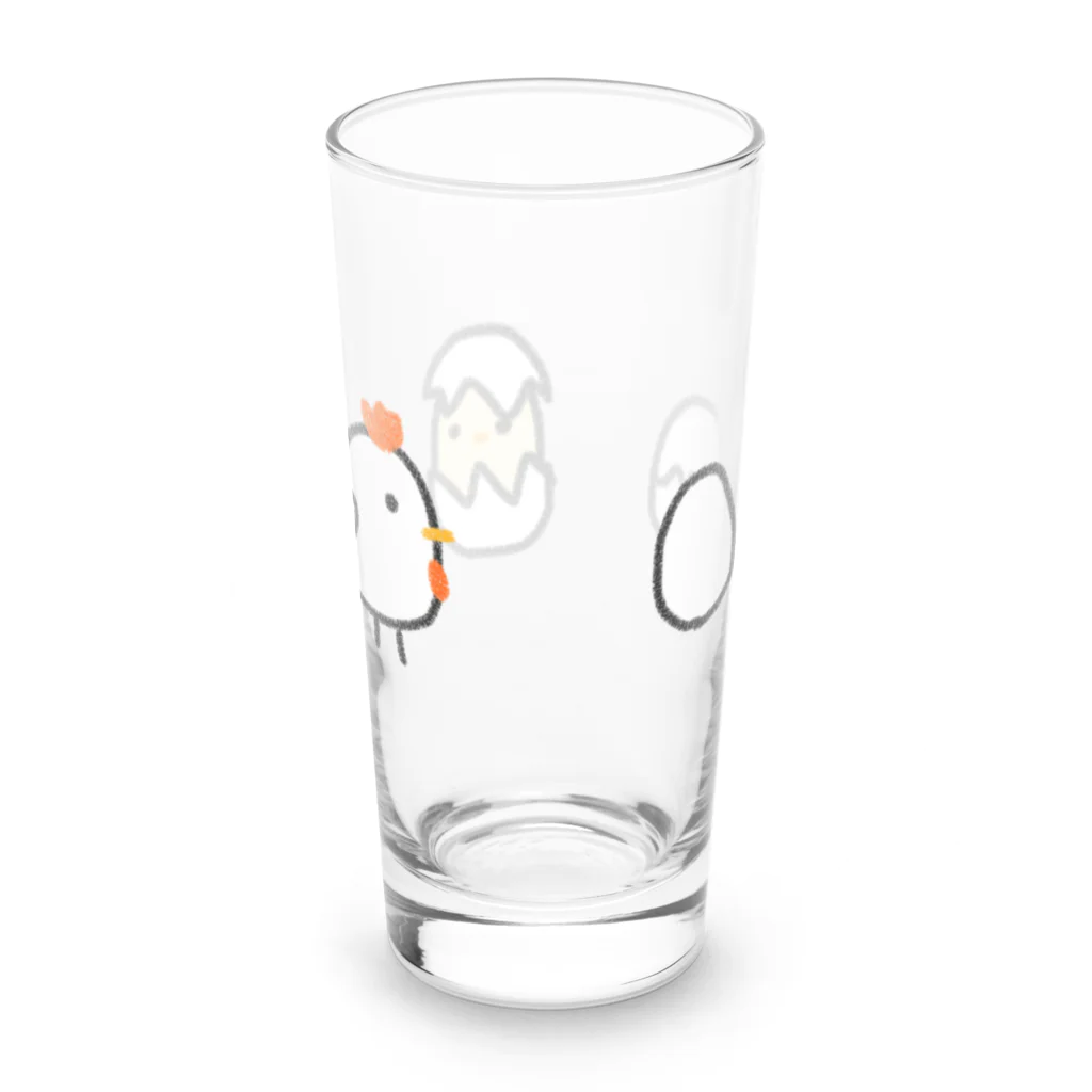 ぽぽふぅ。の成鳥過程 Long Sized Water Glass :back