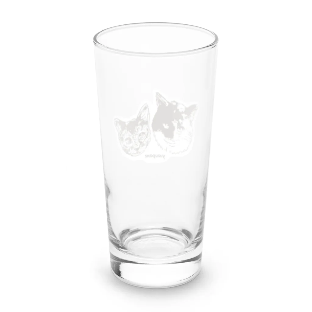 ゆずぽんず公式オンラインショップのゆずぽんず　モノクロデザインシリーズ Long Sized Water Glass :back