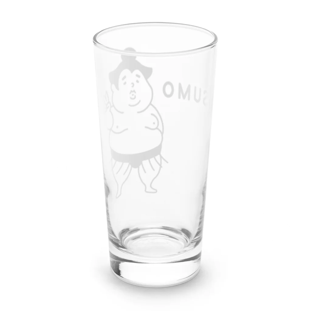 ぽぴーぴぽーのSUMO  Long Sized Water Glass :back