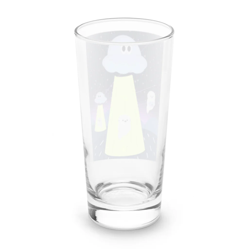 ドップラー効果のGHOST VS UFO Long Sized Water Glass :back