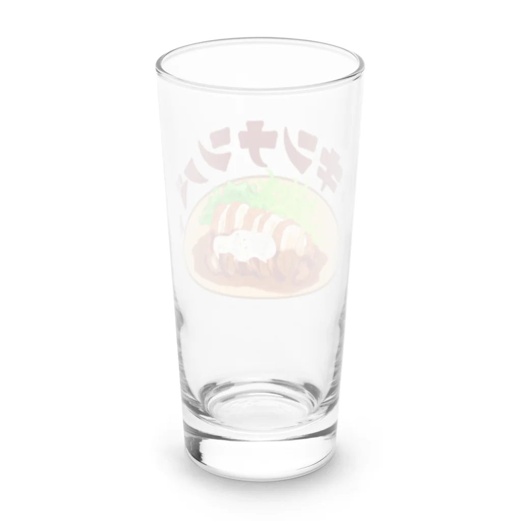 chicodeza by suzuriのやっぱりチキン南蛮 Long Sized Water Glass :back