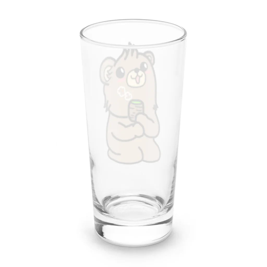 トホクマッチ🐻のトホクマッチ🐻いっぷく🐻 Long Sized Water Glass :back