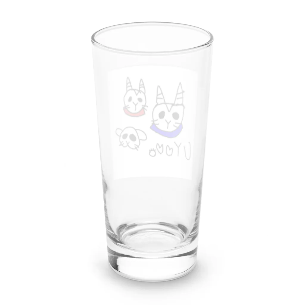 小さなウサギと小さなヤギのUSAが作りました Long Sized Water Glass :back