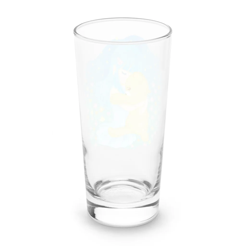 coronaaatのくまさん抱っこ Long Sized Water Glass :back