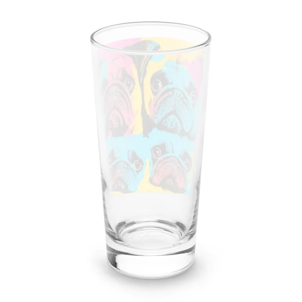 TakashiSのsurprised face pug Long Sized Water Glass :back