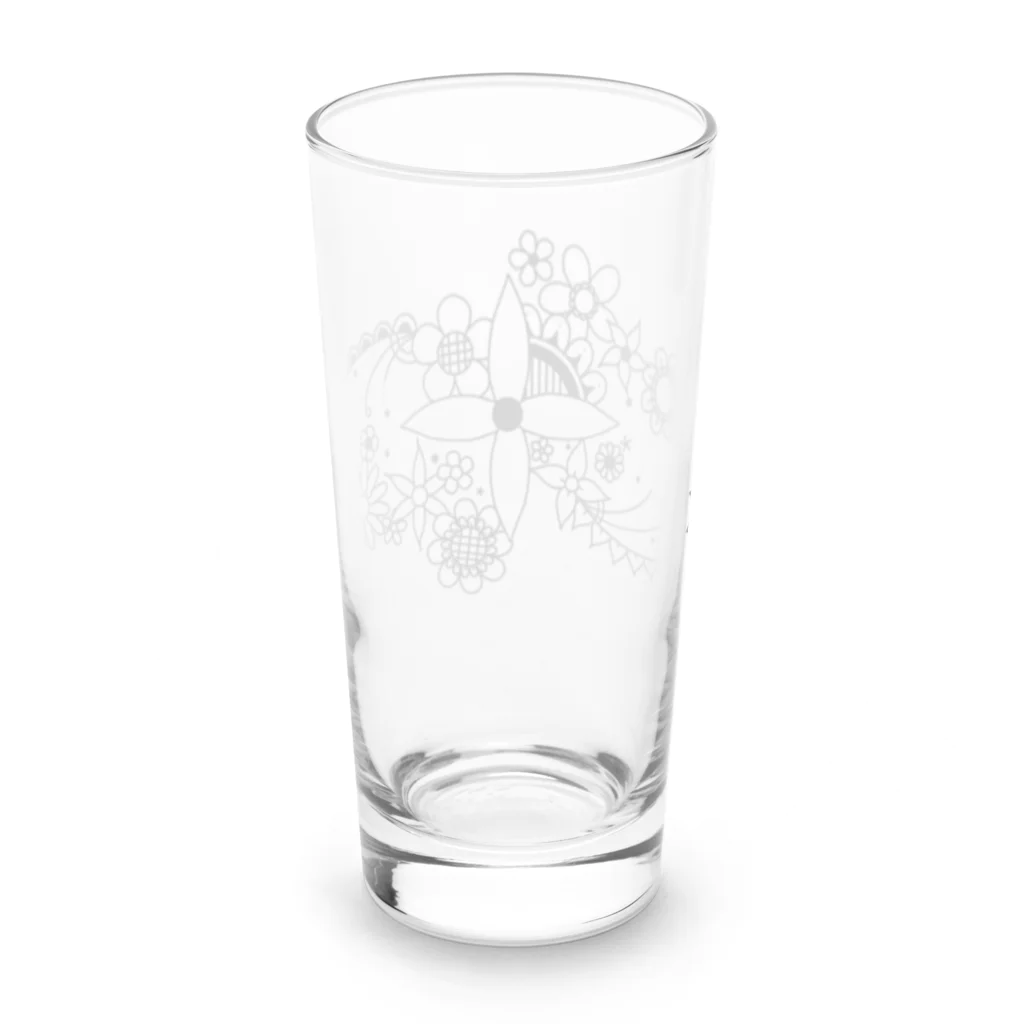 木の葉の花 Long Sized Water Glass :back