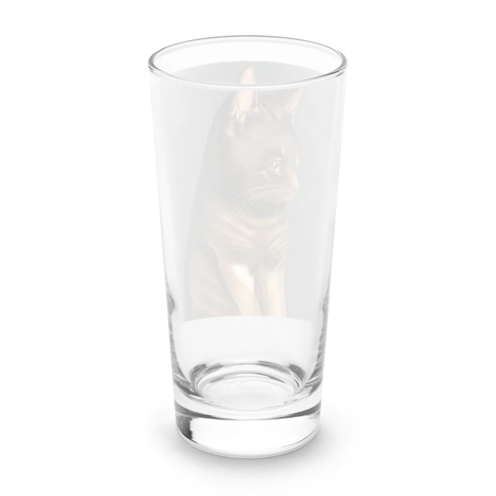 cat's pawのねこ Long Sized Water Glass :back