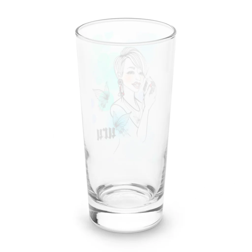 🫧🦋uru🎙ぅʓ👠💕の🫧🦋uru🎙ぅʓ 👠💕グッズ Long Sized Water Glass :back