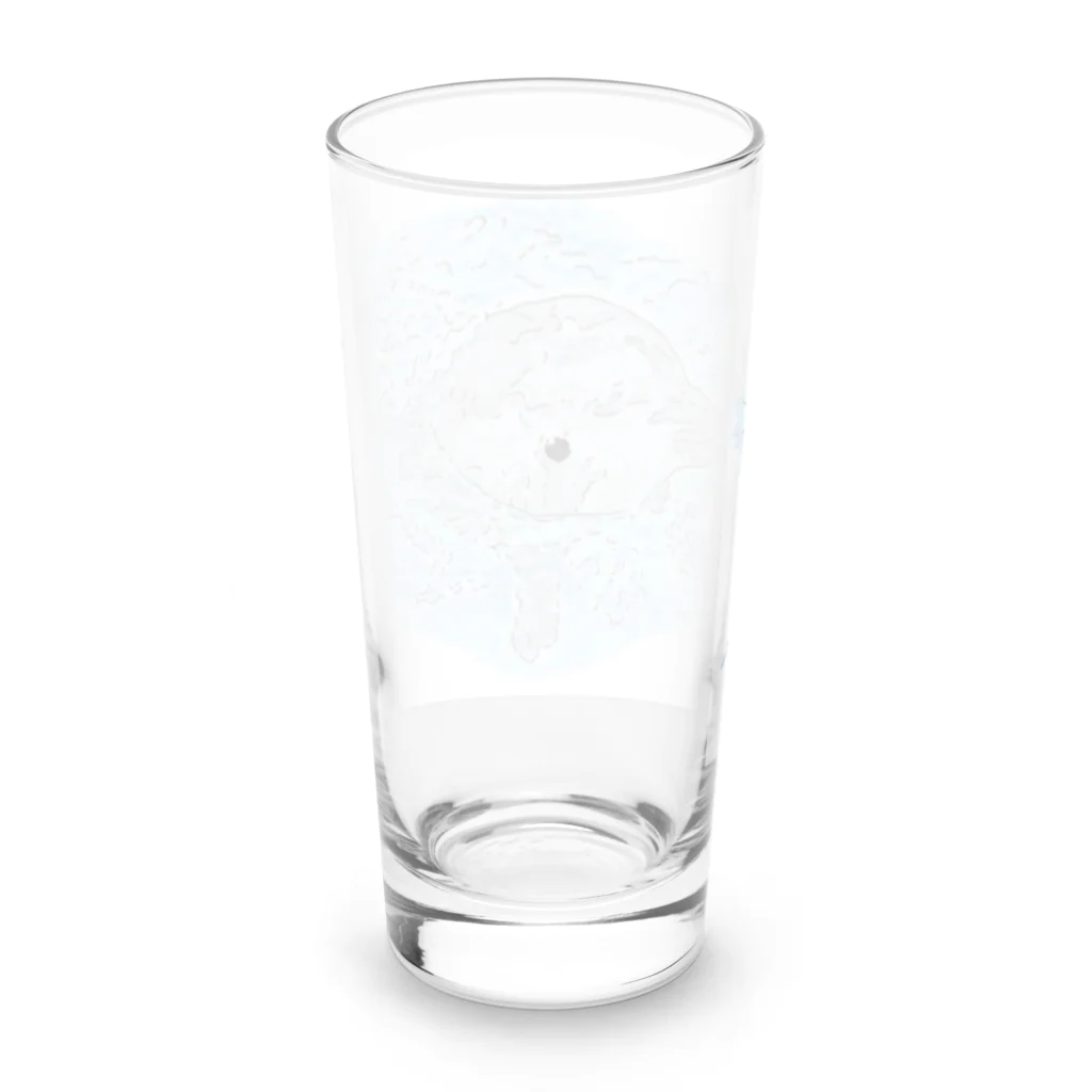 niwatsukinoの癒し、かわゆすのイルカちゃん。 Long Sized Water Glass :back