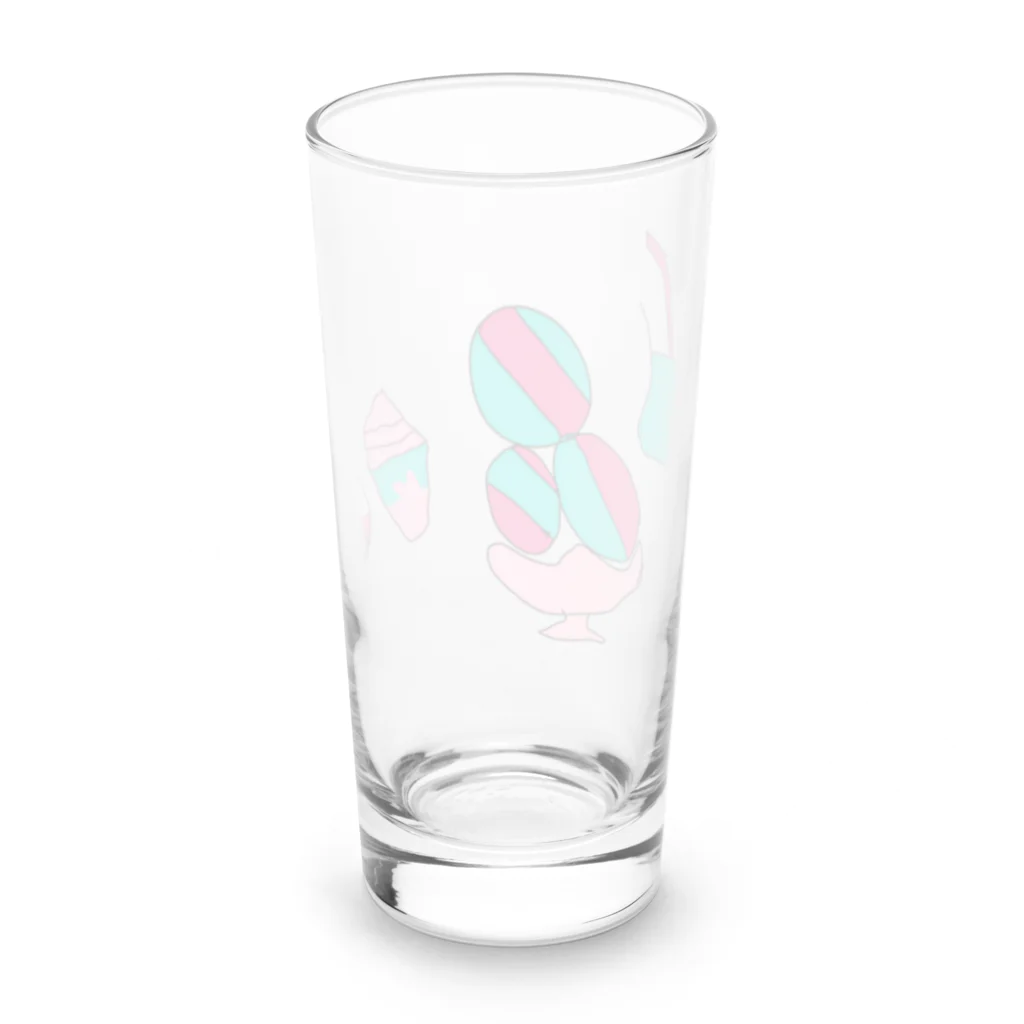 FRUITS CHOPPERのスイーツ天国 Long Sized Water Glass :back