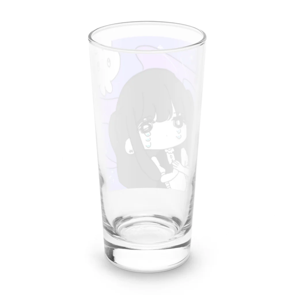 myanmyan_uuのメイドちゃん Long Sized Water Glass :back