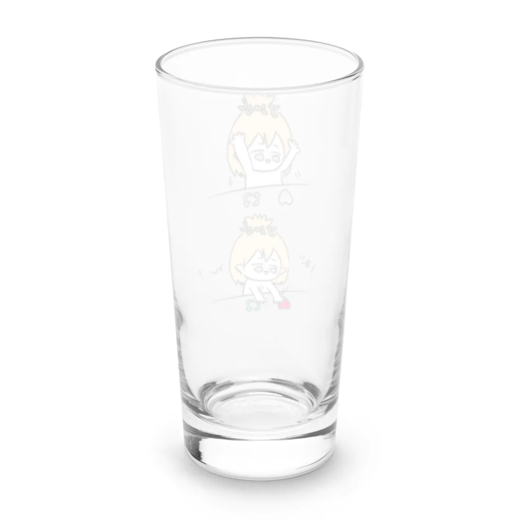 がじゅまる@共感クリエイターのきじむなー Long Sized Water Glass :back