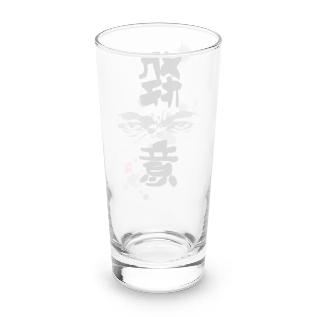 岩魚明神のお魚ちゃんねるストアの殺意の眼差し Long Sized Water Glass :back