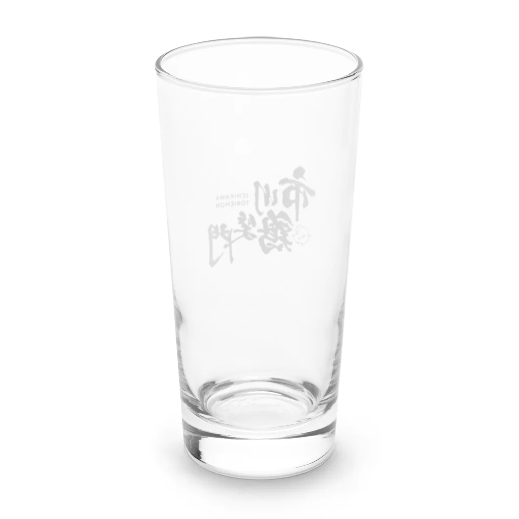 市川鶏笑門の一家に一つ 鶏笑門グラス Long Sized Water Glass :back