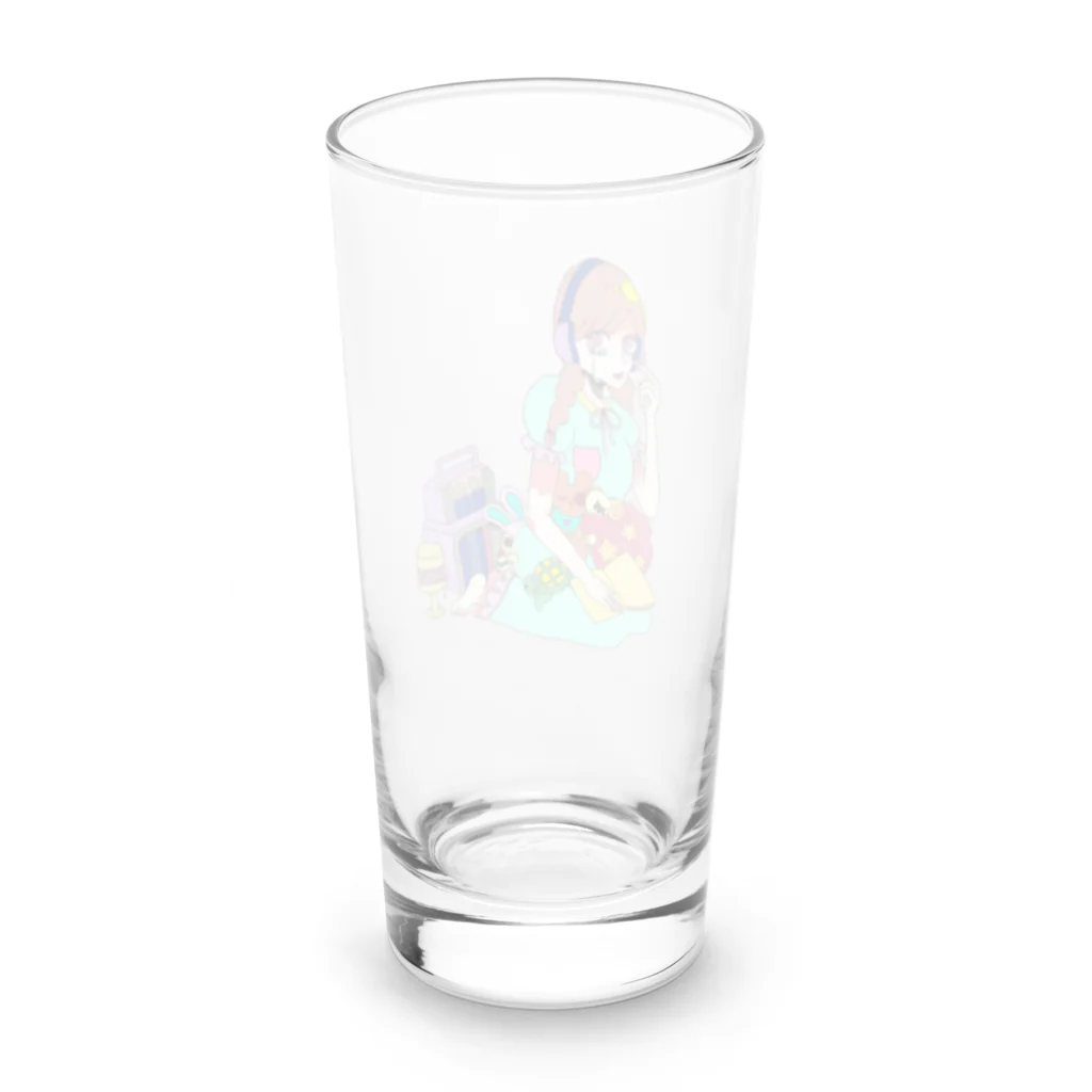 亜の眠れない子ちゃんと寝かすぞ羊 Long Sized Water Glass :back