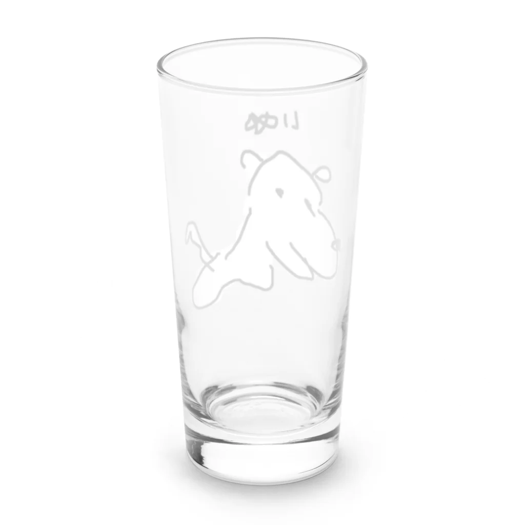 Opapanの左手いぬ Long Sized Water Glass :back