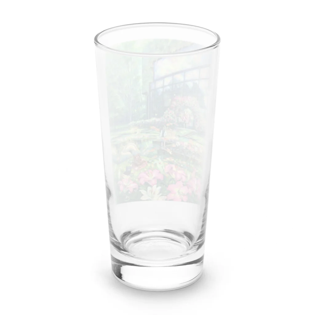 🌿Art shop Kano🌿の8歳の肖像 Long Sized Water Glass :back