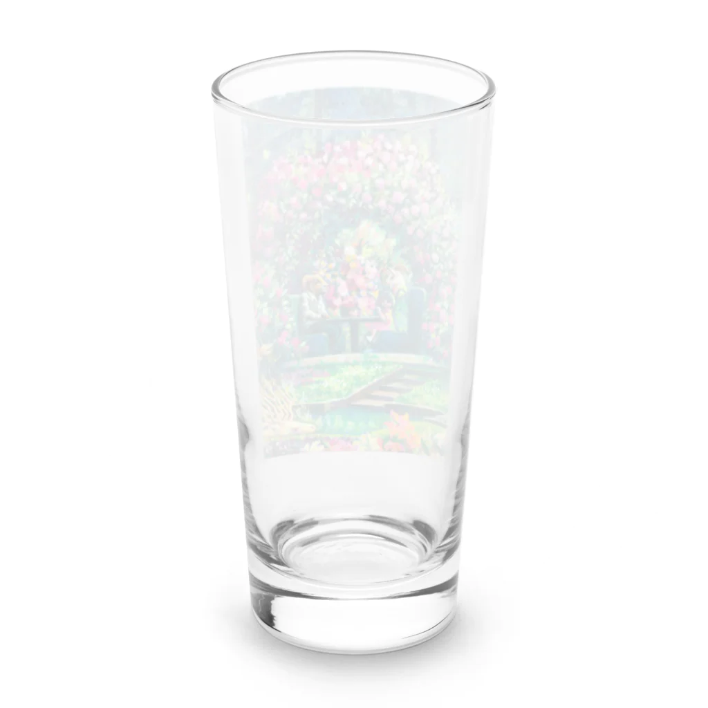 🌿Art shop Kano🌿の山羊と少女（8歳の肖像、部分） Long Sized Water Glass :back