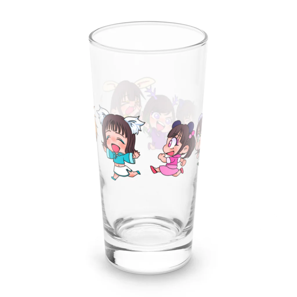 あにそんば〜べあきゃっとのべあきゃの仲間達ロンググラス Long Sized Water Glass :back