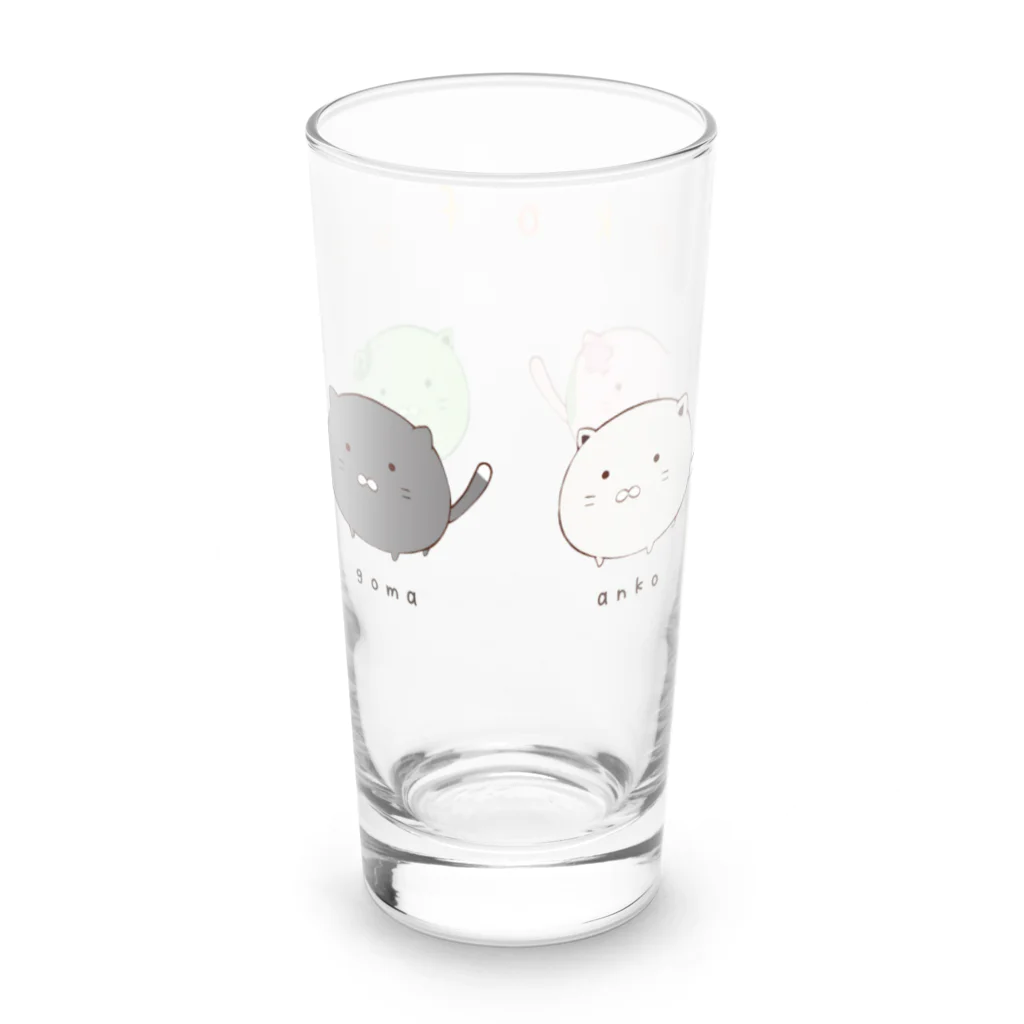 ねこふく茶屋のもちもちねこふく Long Sized Water Glass :back