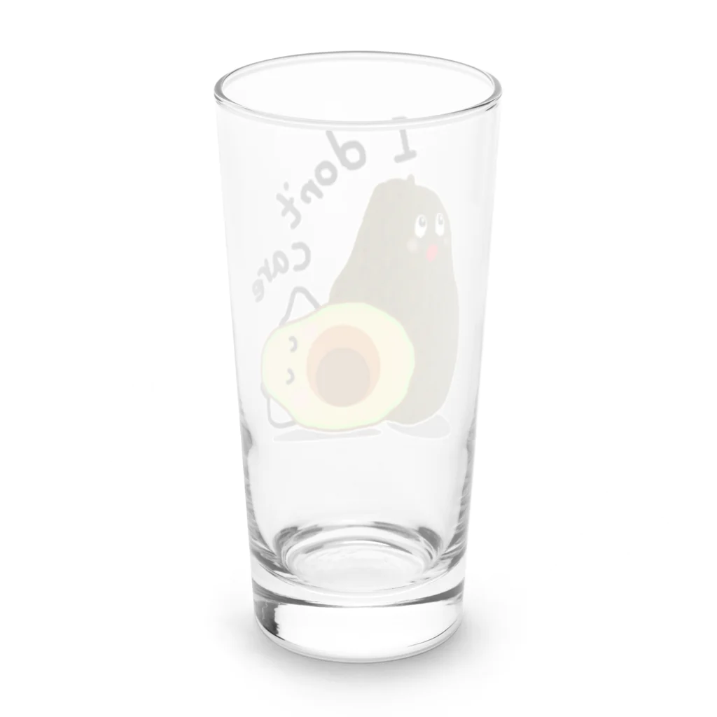 MZグラフィックスのアボカド　I don't care Long Sized Water Glass :back