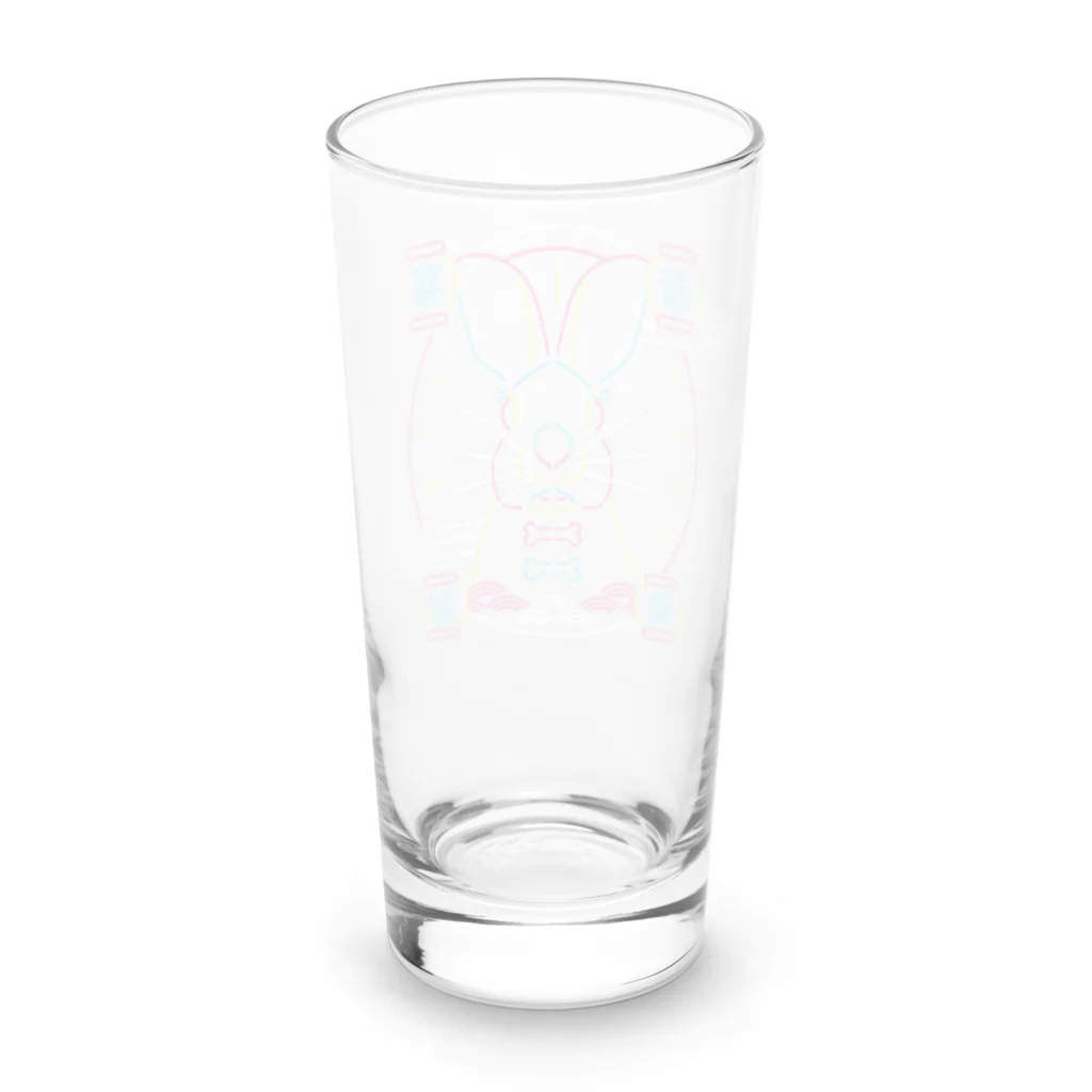 中華呪術堂（チャイナマジックホール）の【背景なし】兎年ネオン  Long Sized Water Glass :back